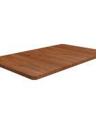 vidaXL Kúpeľňová doska tmavohnedá 100x60x25 cm ošetrený masív