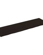 vidaXL Kúpeľňová doska tmavohnedá 200x60x(2-4) cm ošetrený masív