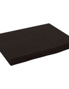vidaXL Kúpeľňová doska tmavohnedá 40x30x(2-4) cm ošetrený masív