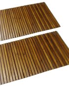 vidaXL Kúpeľňová podložka z akáciového dreva 80x50 cm 2 ks