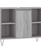 vidaXL Kúpeľňová skrinka sivý dub sonoma 80x33x60 cm kompozitné drevo