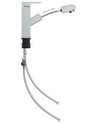vidaXL Kúpelňová vodovodná batéria s funkciou vyťahovania chrómovaná 157x172 mm