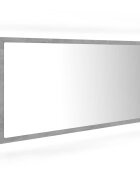 vidaXL Kúpeľňové zrkadlo s LED betónovo sivé 90x85x37 cm akryl