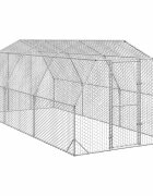 vidaXL Kurací výbeh 25x6x225 m Oceľ pozink