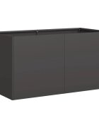 vidaXL kvetináč čierny 80x40x40 cm Oceľ valcovaná za studena