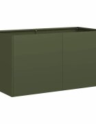 vidaXL kvetináč Olive Green 80x40x40 cm Oceľ valcovaná za studena