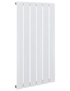 vidaXL Lamelový radiátor biely 465 mmx900 mm