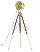 vidaXL Lampa na statíve mangový masív 193 cm