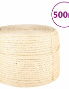 vidaXL Lano 100% sisal 10 mm 500 m