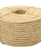 vidaXL Lano 100% sisal 6 mm 100 m