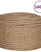 vidaXL Lano zo 100% juty 10 mm 100 m