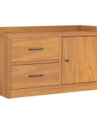 vidaXL Lavica do predsiene SANDNES 87x40x50 cm borovicový masív