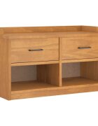 vidaXL Lavica do predsiene SANDNES 87x40x50 cm borovicový masív