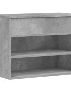 vidaXL Lavica na topánky betónovo sivá 60x30x45 cm kompozitné drevo