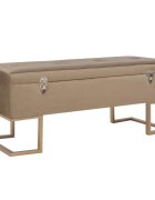 vidaXL Lavica s úložným priestorom 105 cm béžová zamat