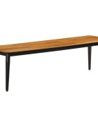 vidaXL Lavička 160x40x45 cm mangový masív a železo