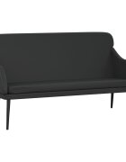 vidaXL Lavička čierna 110x76x80 cm umelá koža