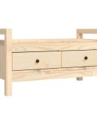 vidaXL Lavička do predsiene 80x40x43 cm masívne borovicové drevo