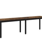 vidaXL lavička Dymová dub 160 x 35 x 45 cm Kompozitné drevo