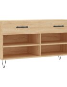 vidaXL Lavička na topánky dub sonoma 102x35x55 cm kompozitné drevo
