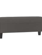vidaXL Lavička sivá 100x35x41 cm umelá koža