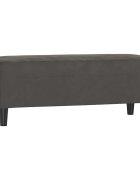 vidaXL Lavička tmavosivá 100x35x41 cm zamat