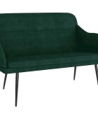 vidaXL Lavička tmavozelená 110x76x80 cm zamat