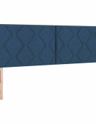 vidaXL LED hlavová doska Modrá 160 cm látka