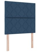 vidaXL LED hlavová doska Modrá 90 cm látka