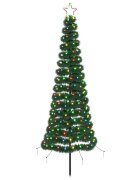vidaXL LED lametový vianočný stromček so zápichom EKENAS 180 cm