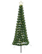 vidaXL LED lametový vianočný stromček so zápichom EKENAS 180 cm