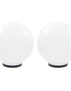 vidaXL LED lampy v tvare gule 2 ks 40 cm PMMA