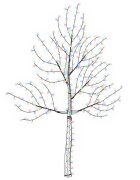 vidaXL LED nástenný vianočný stromček 210 cm 312 LED Viac farieb Oceľ