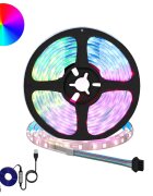 vidaXL LED pás 12 ks Čierna a priehľadná Meď a plast