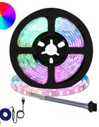 vidaXL LED pás 2 ks Čierna a priehľadná Meď a plast