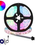 vidaXL LED pás 2 ks Čierna a priehľadná Meď a plast