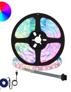 vidaXL LED pás 2 ks Čierna a priehľadná Meď a plast