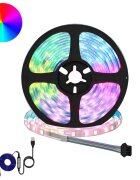 vidaXL LED pás 2 ks Čierna a priehľadná Meď a plast