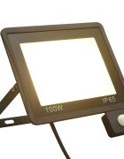 vidaXL LED reflektor so senzorom 100W teplé biele svetlo