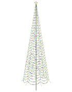 vidaXL LED špirálový vianočný stromček so zápichom EKENAS 400 cm