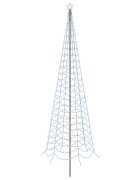 vidaXL LED špirálový vianočný stromček so zápichom EKENAS 400 cm