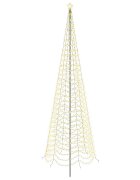 vidaXL LED špirálový vianočný stromček so zápichom EKENAS 500 cm