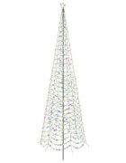 vidaXL LED špirálový vianočný stromček so zápichom EKENAS 500 cm