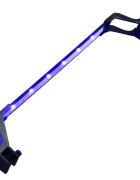 vidaXL LED svetlo do akvária so svorkami 55-70 cm modrá a biela