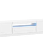 vidaXL LED TV kabinet Biela Kompozitné drevo