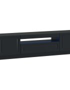 vidaXL LED TV kabinet Čierna Kompozitné drevo