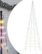 vidaXL LED vianočný stromček 550 LED farebné 300 cm