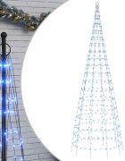 vidaXL LED vianočný stromček 550 LED modré 300 cm