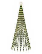 vidaXL LED vianočný stromček EKENAS 250 cm 475 LED Teplá biela Oceľ