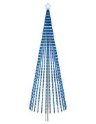 vidaXL LED vianočný stromček EKENAS 400 cm 1028 LED Modrá Oceľ Čierna